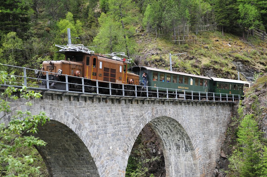 2019.06.11 RhB Ge 6-6 I 414 Albulabahn Krokodil Bahnfest Bergün (19)